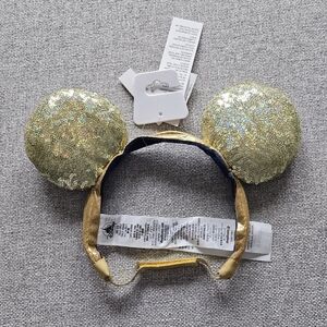 Disney Gold Sequin Mickey Ears Headband